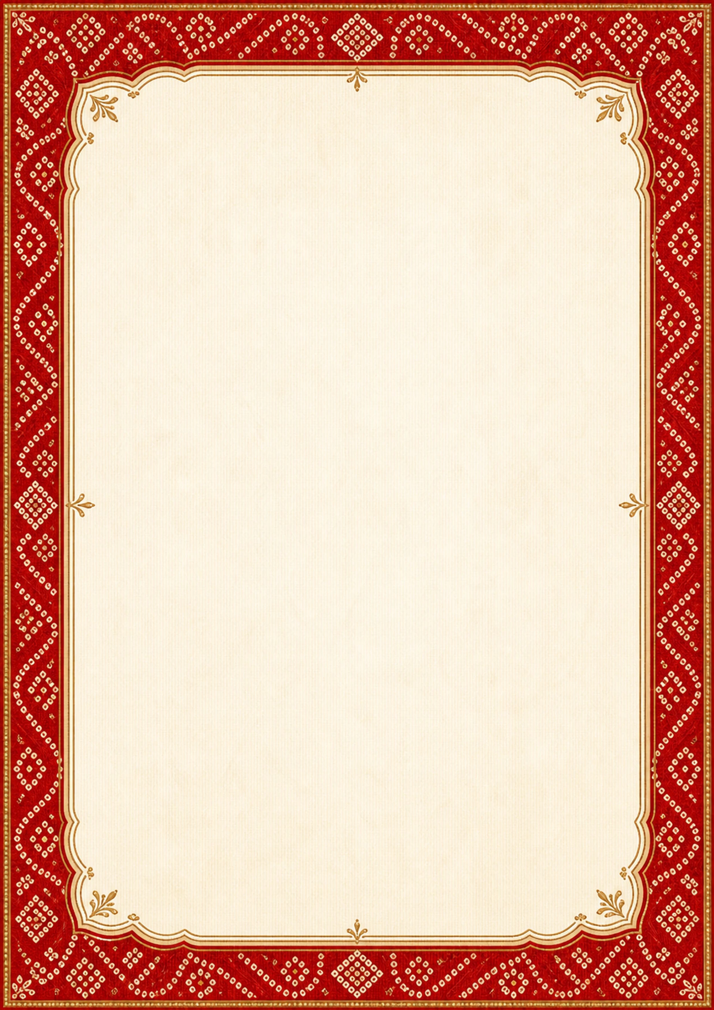 Bandhani marriage biodata template preview